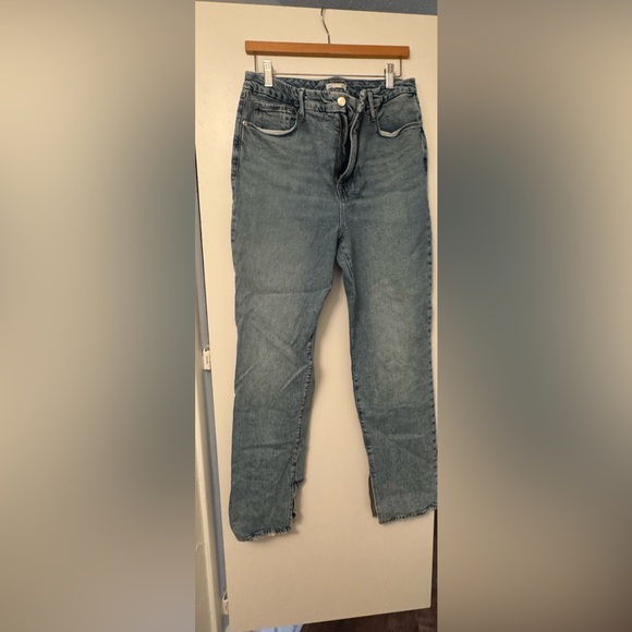 Good American Good Legs Twisted Slit High Waist Flare Jeans 12/31 - Picture 2 of 6